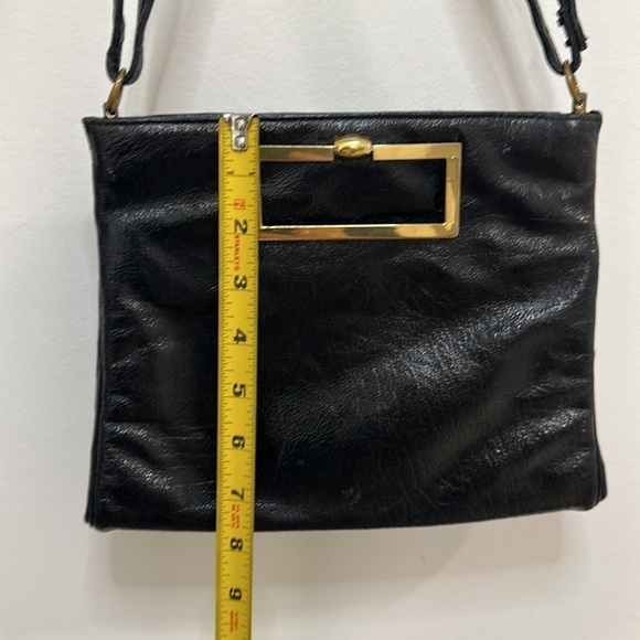 VINTAGE black purse Triangle New York - Picture 11 of 12